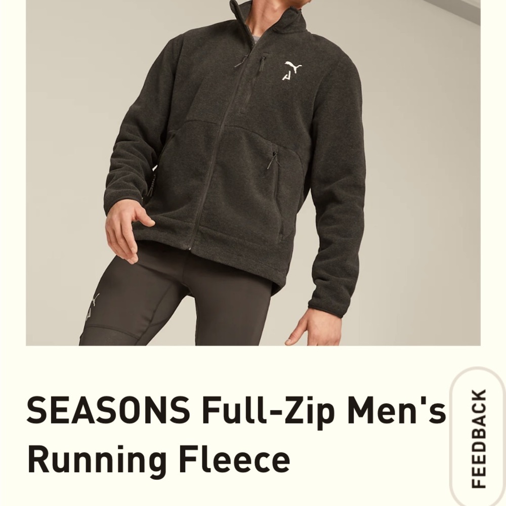 NEW-Mens Polar Fleece- PUMA XL JACKET